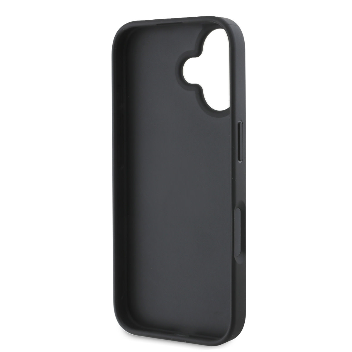 Guess Guess iPhone 16 Backcover hoesje - 4G PU Leather - Bottom Stripe - Grijs, foto 6 van 6