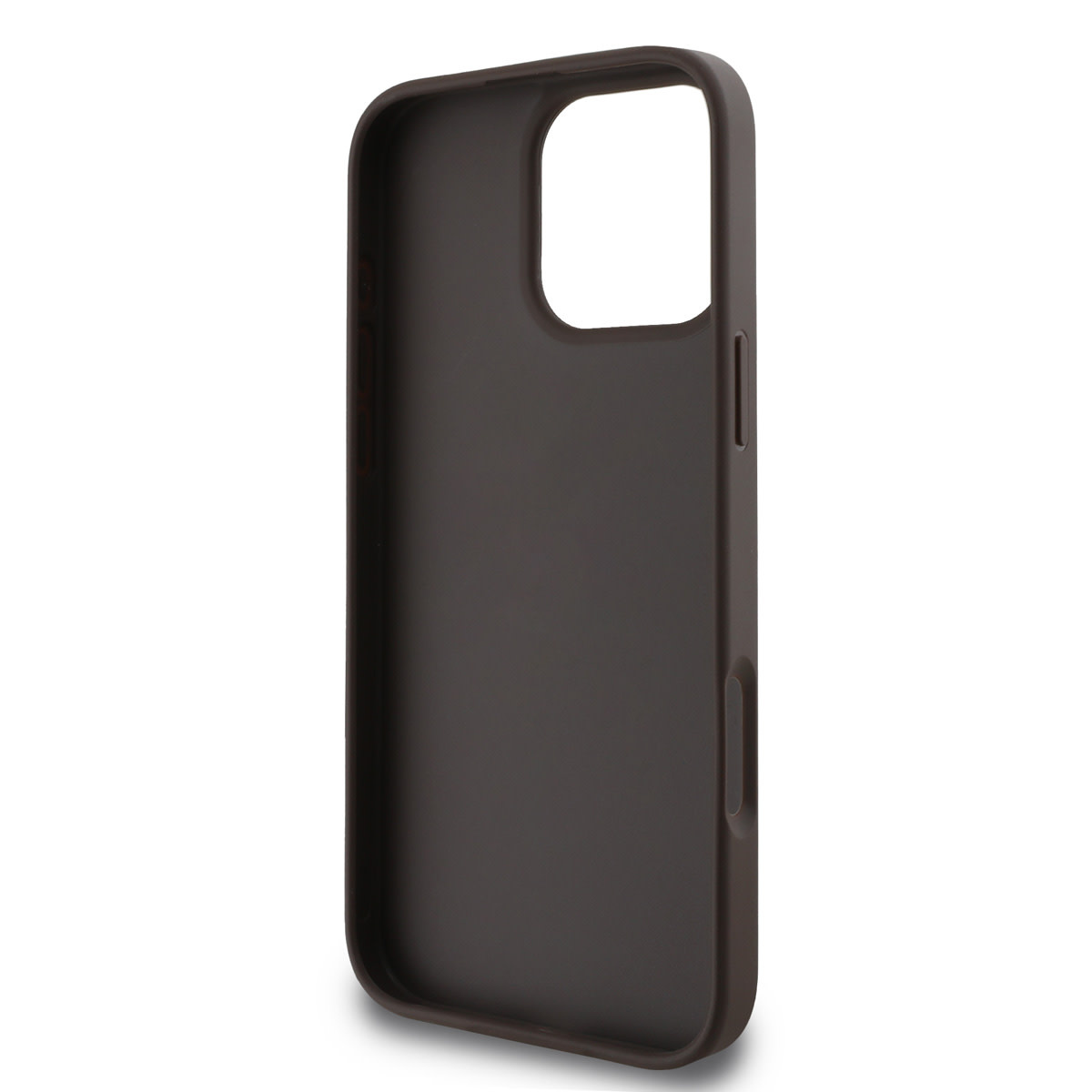 Guess Guess iPhone 16 Pro Max Backcover hoesje - 4G PU Leather - Bottom Stripe - Bruin, foto 6 van 6