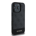 Guess Guess iPhone 16 Pro Max Back-Cover hul - 4G PU Leather - Bottom Stripe - Grau