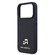 Karl Lagerfeld Karl Lagerfeld 17 Pro Backcover hoesje - MagSafe - Saffiano Leather - K&C Head Logo - Navy