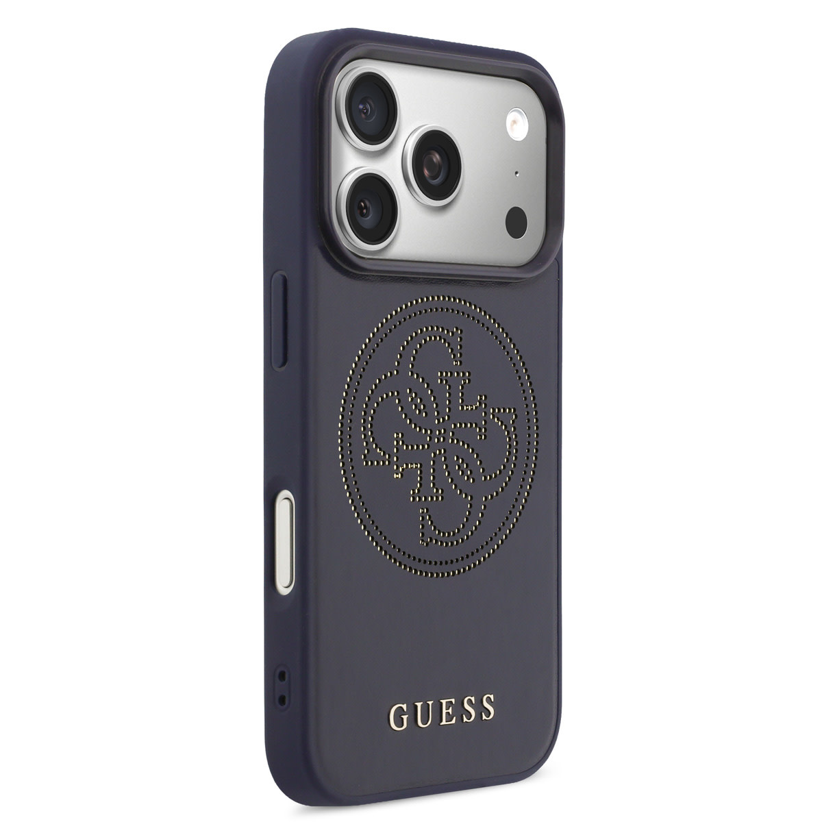 Guess Guess 17 Pro Backcover hoesje - MagSafe - 4G Perforated Logo - Navy, foto 4 van 6