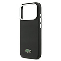 Lacoste Lacoste iPhone 17 Pro/iPhone 18 Pro Handyhülle MagSafe Metallränder Ikonisches Petit-Piqué-Logo - Schwarz