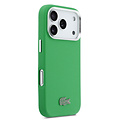 Lacoste Lacoste iPhone 17 Pro/iPhone 18 Pro Back Cover MagSafe Metal Edges Iconic Petit Piqué Logo - Tarragon Green