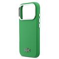 Lacoste Lacoste iPhone 17 Pro/iPhone 18 Pro Handyhülle MagSafe Metallränder Ikonisches Petit-Piqué-Logo - Estragongrün