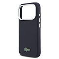 Lacoste Lacoste iPhone 17 Pro/iPhone 18 Pro Handyhülle MagSafe Metallränder Ikonisches Petit-Piqué-Logo - Marineblau