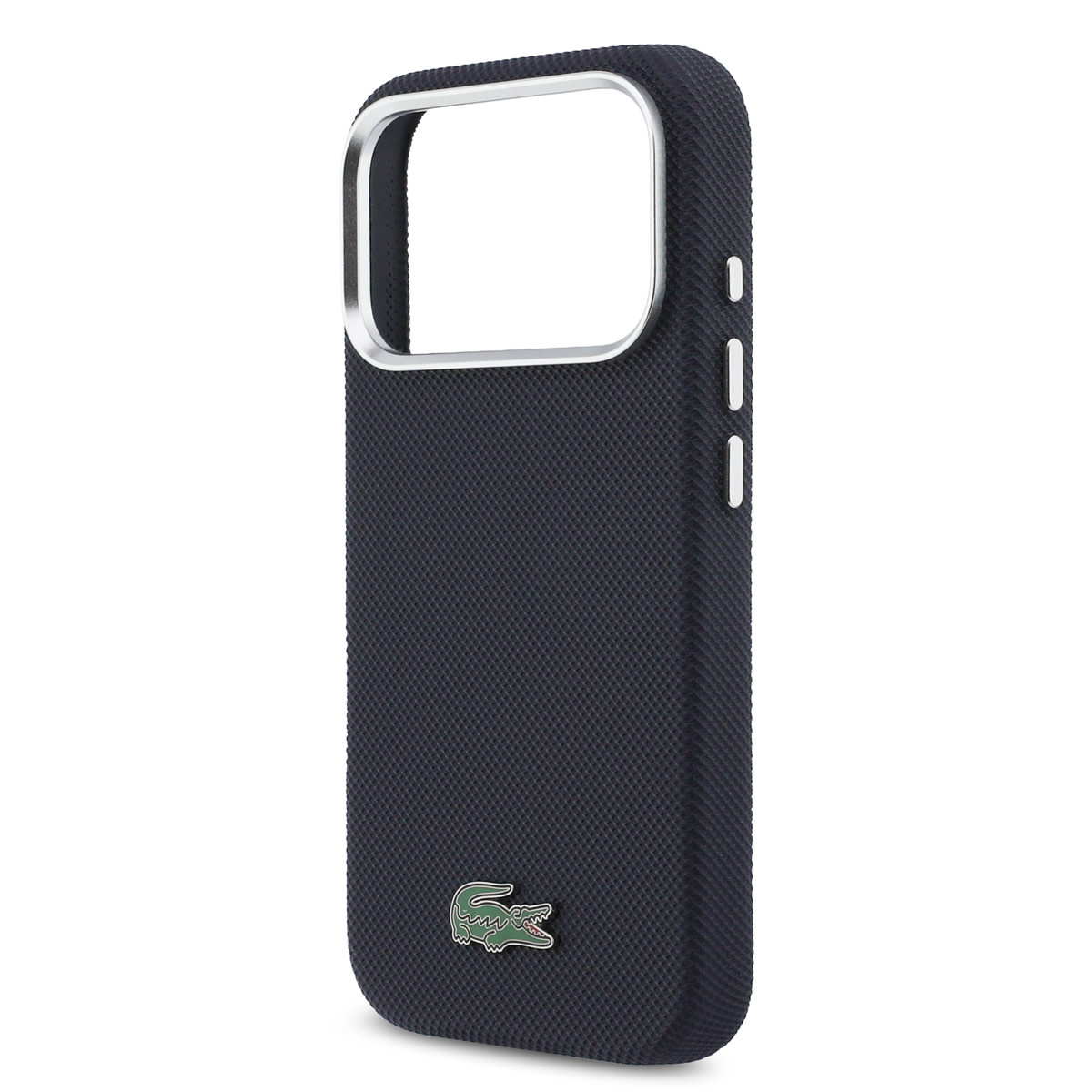 Lacoste Lacoste iPhone 17 Pro Backcover hoesje - MagSafe - Metal Edges - Iconic Petit Pique Logo - Navy, foto 5 van 6