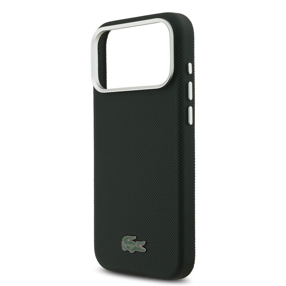 Lacoste Lacoste 17 Pro Max Back cover coque - MagSafe - Metal Edges - Iconic Petit Pique Logo - Sinople Green Lacoste Lacoste 17 Pro Max Back cover coque - MagSafe - Metal Edges - Iconic Petit Pique Logo - Sinople Green