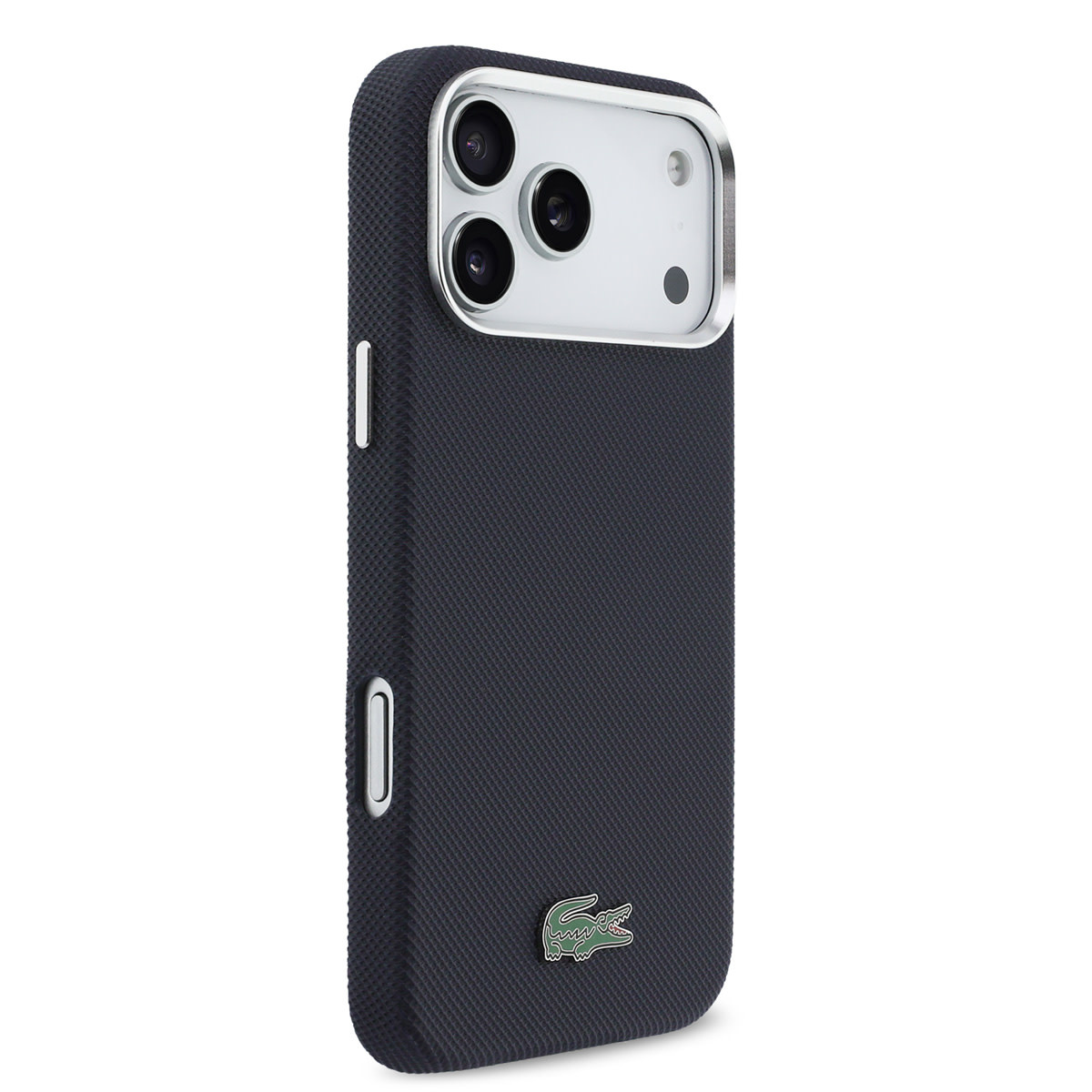 Lacoste Lacoste iPhone 17 Pro Max Backcover hoesje - MagSafe - Metal Edges - Iconic Petit Pique Logo - Navy, foto 4 van 6