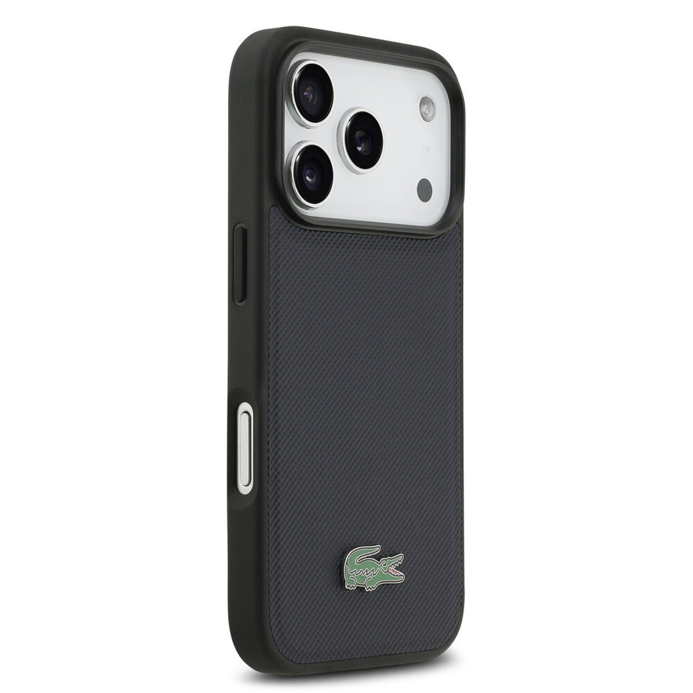 Lacoste Lacoste iPhone 17 Pro Back-Cover hul - MagSafe - Iconic Petit Pique Logo - Navy Lacoste Lacoste iPhone 17 Pro Back-Cover hul - MagSafe - Iconic Petit Pique Logo - Navy