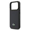 Lacoste Lacoste iPhone 17 Pro/iPhone 18 Pro Coque arrière MagSafe Logo Petit Piqué iconique - Bleu marine