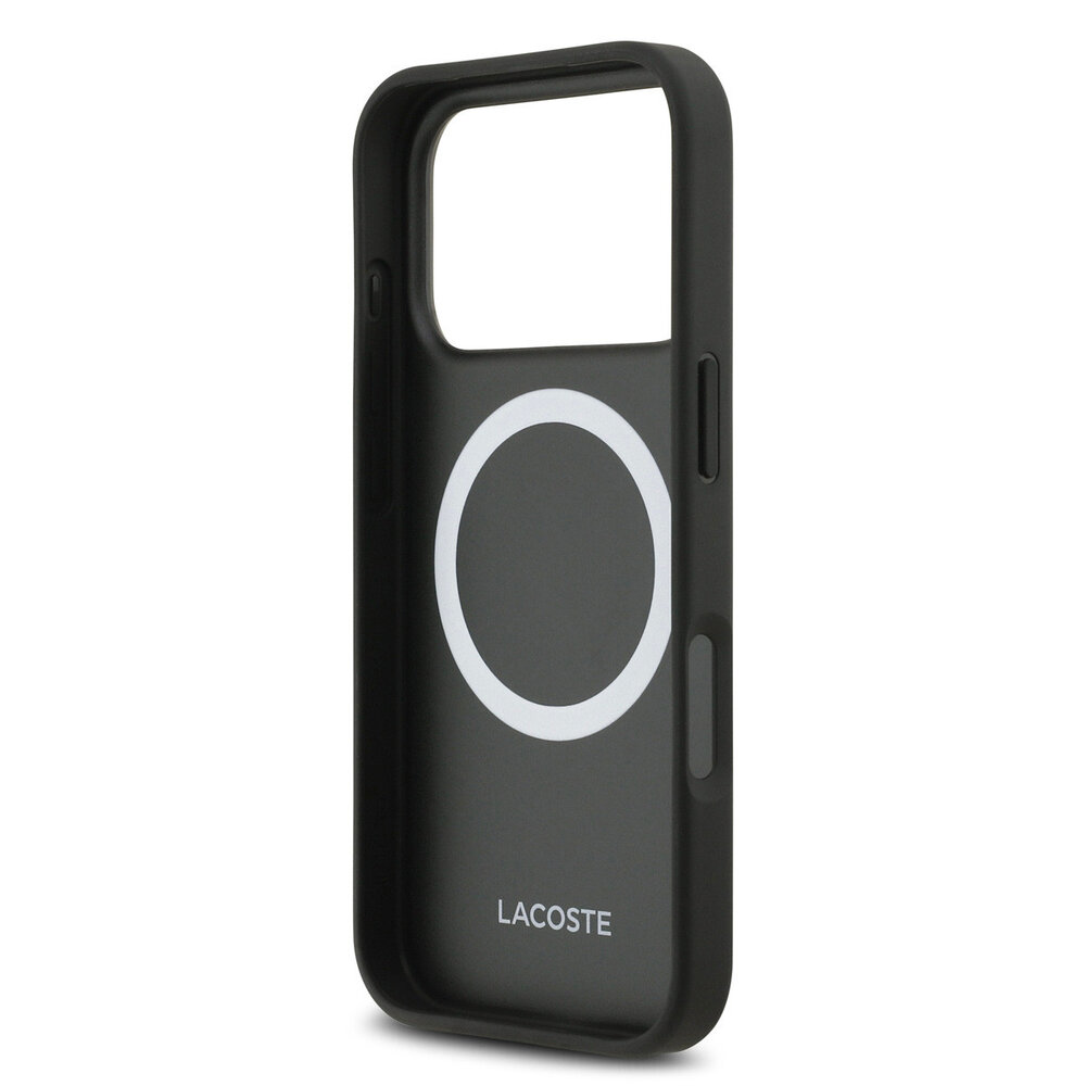 Lacoste Lacoste iPhone 17 Pro Back-Cover hul - MagSafe - Iconic Petit Pique Logo - Navy Lacoste Lacoste iPhone 17 Pro Back-Cover hul - MagSafe - Iconic Petit Pique Logo - Navy