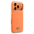 Lacoste Lacoste iPhone 17 Pro/iPhone 18 Pro Handyhülle MagSafe Metallränder und Logo - Orange