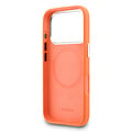 Lacoste Lacoste iPhone 17 Pro/iPhone 18 Pro Handyhülle MagSafe Metallränder und Logo - Orange