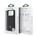 Lacoste Lacoste iPhone 17 Pro Max/iPhone 18 Pro Max Coque arrière MagSafe Logo Petit Piqué iconique - Bleu marine