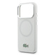 Lacoste Lacoste 17 Pro Max Back cover case - MagSafe - Metal Edges And Logo - Grey Lacoste Lacoste 17 Pro Max Back cover case - MagSafe - Metal Edges And Logo - Grey