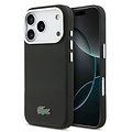 Lacoste Lacoste iPhone 17 Pro/iPhone 18 Pro Coque arrière MagSafe Bords métalliques Logo Petit Piqué iconique - Noir