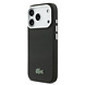 Lacoste Lacoste iPhone 17 Pro Backcover hoesje - MagSafe - Metal Edges - Iconic Petit Pique Logo - Zwart