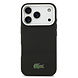 Lacoste Lacoste iPhone 17 Pro Backcover hoesje - MagSafe - Metal Edges - Iconic Petit Pique Logo - Zwart