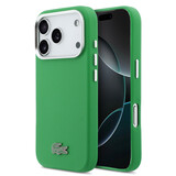 Lacoste Lacoste iPhone 17 Pro Back cover case - MagSafe - Metal Edges - Iconic Petit Pique Logo - Estragon Green Lacoste Lacoste iPhone 17 Pro Back cover case - MagSafe - Metal Edges - Iconic Petit Pique Logo - Estragon Green