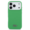 Lacoste Lacoste iPhone 17 Pro/iPhone 18 Pro Back Cover MagSafe Metal Edges Iconic Petit Piqué Logo - Tarragon Green