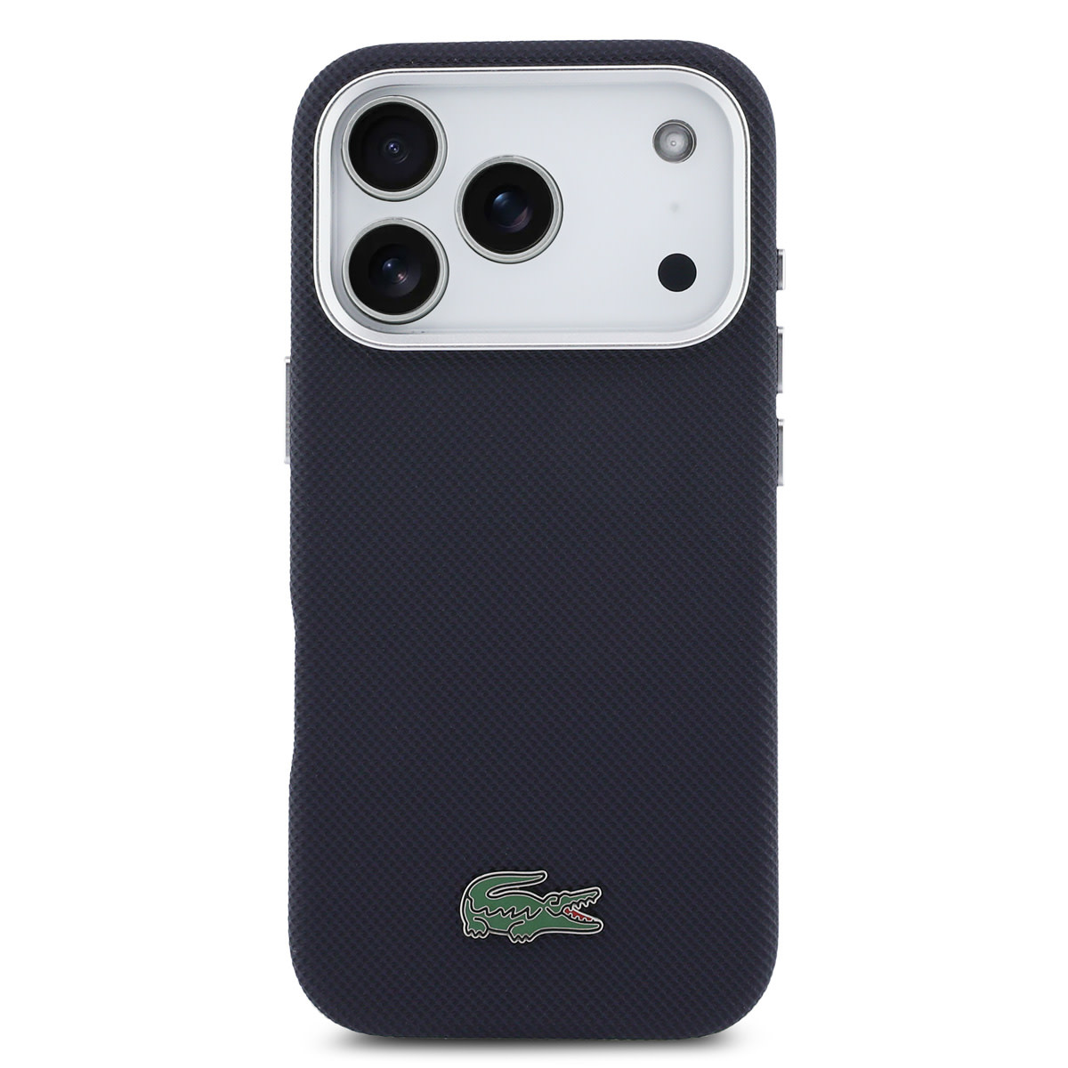 Lacoste Lacoste iPhone 17 Pro Backcover hoesje - MagSafe - Metal Edges - Iconic Petit Pique Logo - Navy, foto 3 van 6
