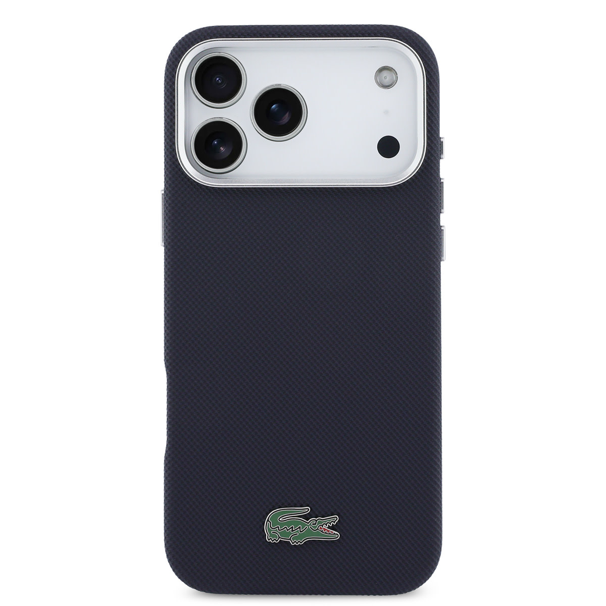 Lacoste Lacoste iPhone 17 Pro Max Backcover hoesje - MagSafe - Metal Edges - Iconic Petit Pique Logo - Navy, foto 3 van 6