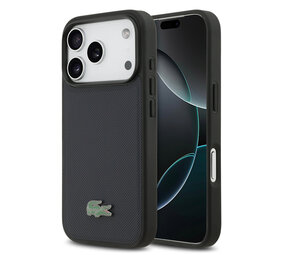 Lacoste Lacoste iPhone 17 Pro Back cover case - MagSafe - Iconic Petit Pique Logo - Navy