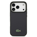 Lacoste Lacoste iPhone 17 Pro/iPhone 18 Pro Coque arrière MagSafe Logo Petit Piqué iconique - Bleu marine