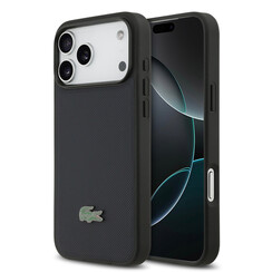 Lacoste iPhone 17 Pro Max/iPhone 18 Pro Max Handyhülle MagSafe Ikonisches Petit-Piqué-Logo - Marineblau