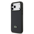 Lacoste Lacoste iPhone 17 Pro Max/iPhone 18 Pro Max Coque arrière MagSafe Logo Petit Piqué iconique - Bleu marine