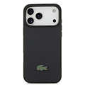 Lacoste Lacoste iPhone 17 Pro Max/iPhone 18 Pro Max Coque arrière MagSafe Logo Petit Piqué iconique - Bleu marine