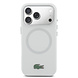 Lacoste Lacoste 17 Pro Backcover hoesje - MagSafe - Metal Edges And Logo - Grijs Lacoste Lacoste 17 Pro Backcover hoesje - MagSafe - Metal Edges And Logo - Grijs