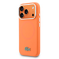 Lacoste Lacoste iPhone 17 Pro/iPhone 18 Pro Back Cover MagSafe Metal Edges and Logo - Orange