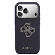 Guess Guess 17 Pro Back-Cover hul - MagSafe - Saffiano Leather - 4G Resin Logo - Navy Guess Guess 17 Pro Back-Cover hul - MagSafe - Saffiano Leather - 4G Resin Logo - Navy