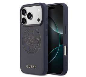 Guess Guess 17 Pro Back-Cover hul - MagSafe - 4G Perforated Logo - Navy Guess Guess 17 Pro Back-Cover hul - MagSafe - 4G Perforated Logo - Navy
