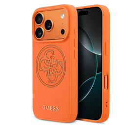 Guess Guess 17 Pro Back cover case - MagSafe - 4G Perforated Logo - Orange