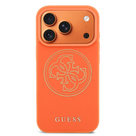 Guess Guess 17 Pro Max Back cover case - MagSafe - 4G Perforated Logo - Orange