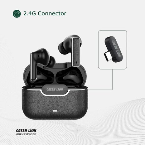 Green Lion Green Lion River Plus True Wireless Earbuds - Noir Green Lion Green Lion River Plus True Wireless Earbuds - Noir
