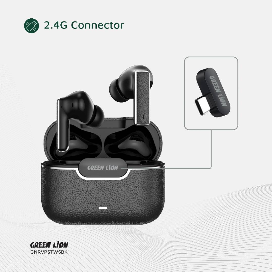 Green Lion Green Lion River Plus True Wireless Earbuds - Zwart, foto 5 van 6