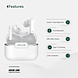 Green Lion Green Lion River Plus True Wireless Earbuds - Blanc Green Lion Green Lion River Plus True Wireless Earbuds - Blanc