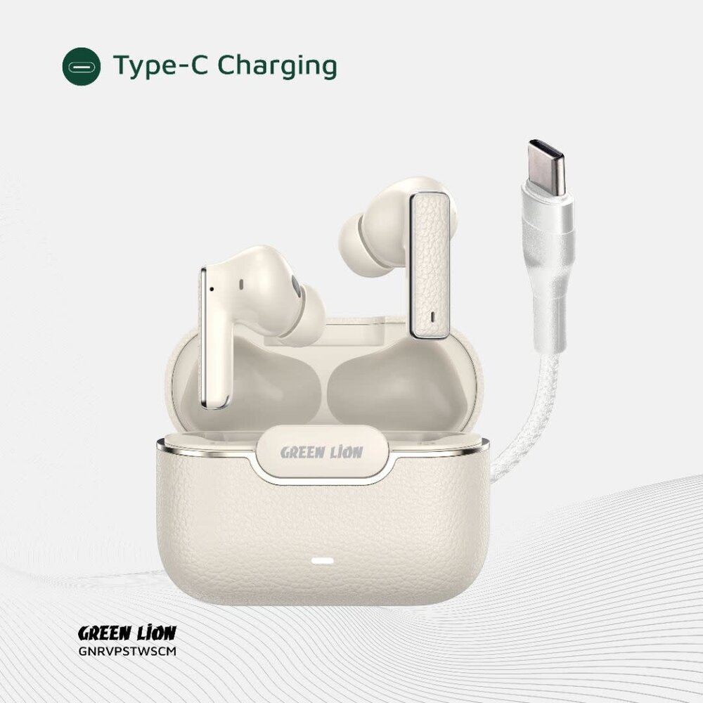 Green Lion Green Lion River Plus True Wireless Earbuds - Beige Green Lion Green Lion River Plus True Wireless Earbuds - Beige