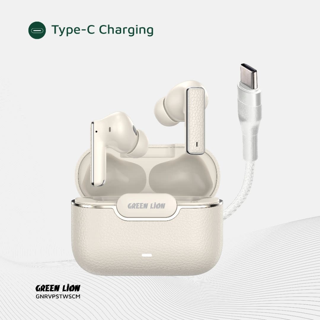 Green Lion Green Lion River Plus True Wireless Earbuds - Beige, foto 4 van 6