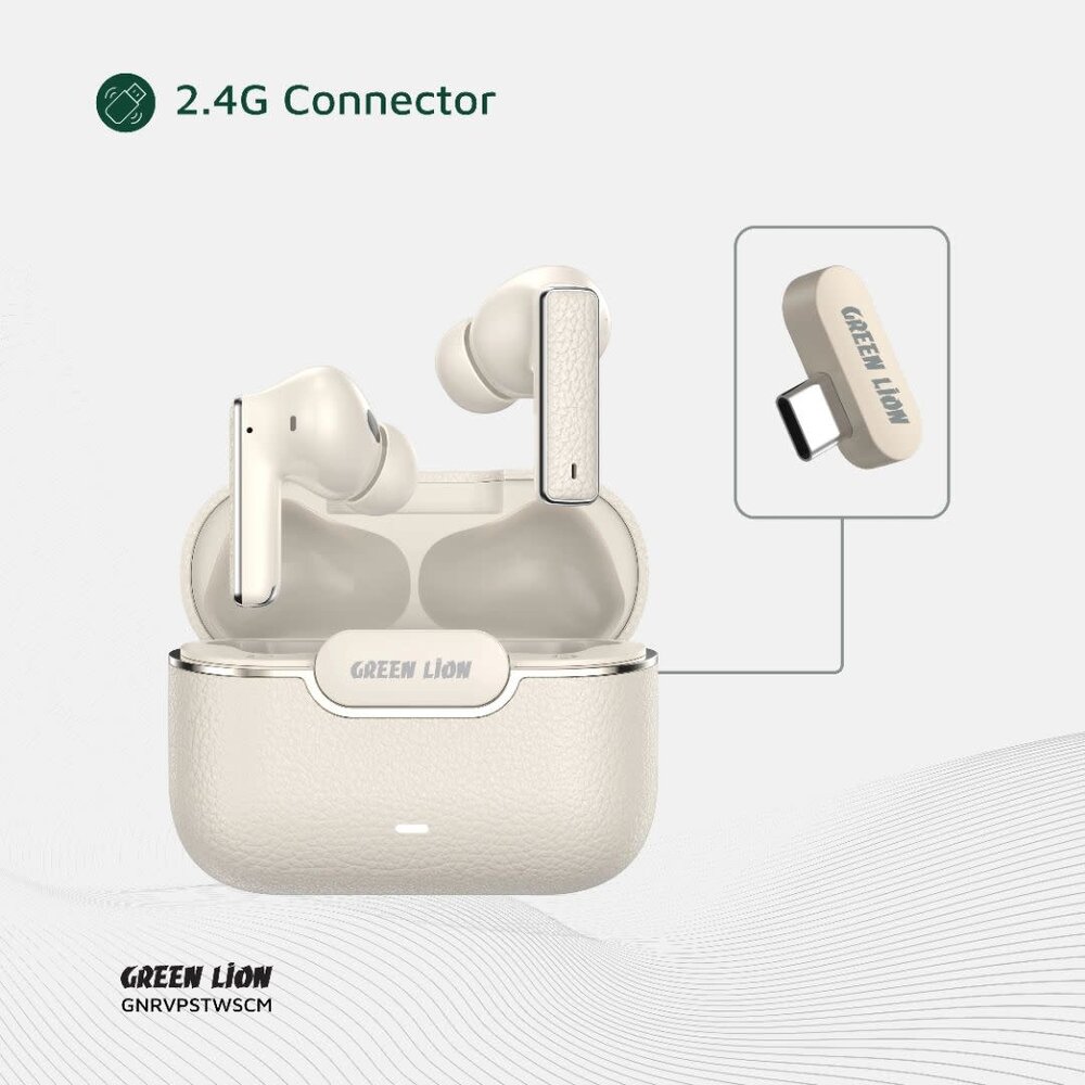 Green Lion Green Lion River Plus True Wireless Earbuds - Beige Green Lion Green Lion River Plus True Wireless Earbuds - Beige