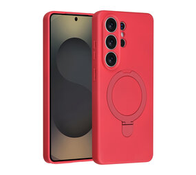 TUNIQ TUNIQ Galaxy S26 Ultra Back cover case - Magsafe With Ring Stand - Hanger - Cherry Red