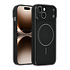 AG Matte Glass AG Matte Glass iPhone 15 Back cover case - Magsafe full protection cover - Black AG Matte Glass AG Matte Glass iPhone 15 Back cover case - Magsafe full protection cover - Black
