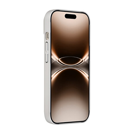 AG Matte Glass AG Matte Glass iPhone 15 Back cover case - Magsafe full protection cover - Silver