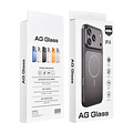 AG Matte Glass iPhone 16 Back-Cover hul - Magsafe full protection cover - Schwarz