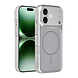 AG Matte Glass AG Matte Glass iPhone 16 Back cover case - Magsafe full protection cover - Silver