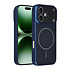 AG Matte Glass iPhone 16 Back-Cover hul - Magsafe full protection cover - Blau AG Matte Glass iPhone 16 Back-Cover hul - Magsafe full protection cover - Blau