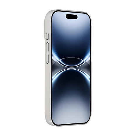 AG Matte Glass AG Matte Glass iPhone 16 Pro Backcover hoesje - Magsafe full protection cover - Zilver